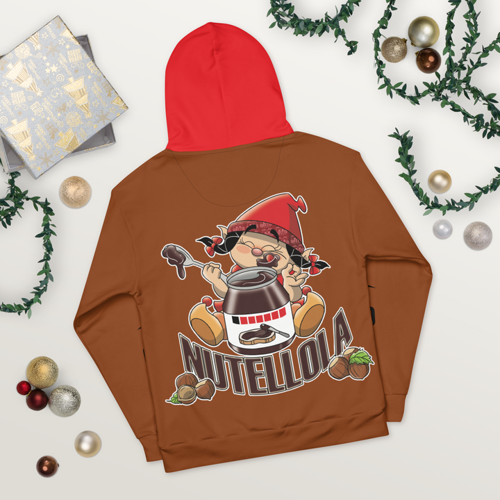Felpa con cappuccio Uomo/Donna NUTELLOLA - Gufetto Brand 