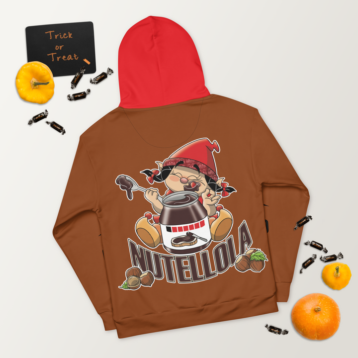 Felpa con cappuccio Uomo/Donna NUTELLOLA - Gufetto Brand 