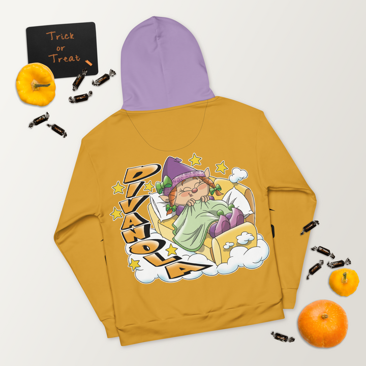 Felpa con cappuccio Uomo/Donna DIVANOLA - Gufetto Brand 