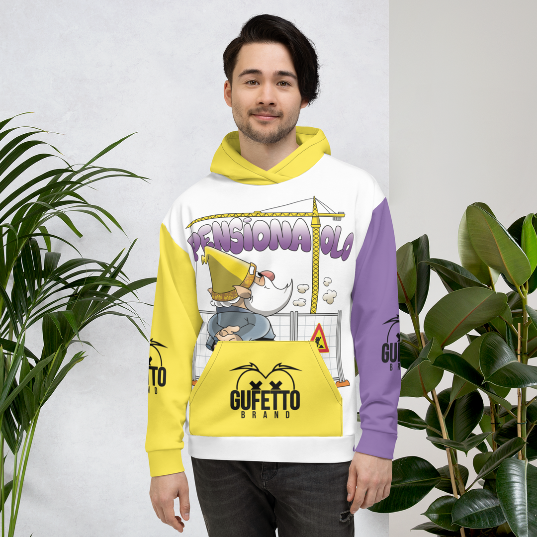 Felpa con cappuccio Uomo/Donna PENSIONATOLO - Gufetto Brand 