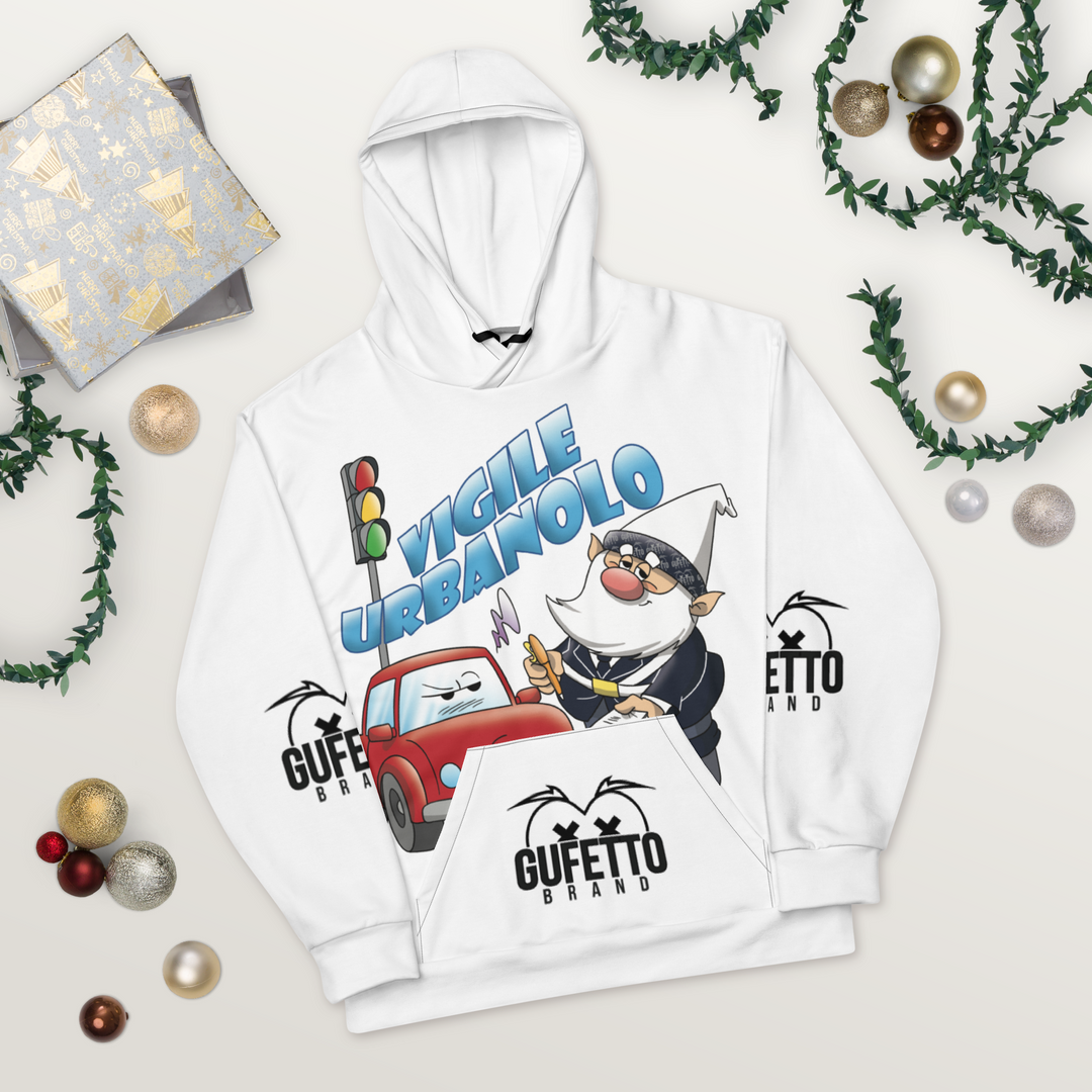 Felpa con cappuccio Uomo/Donna VIGILEURBANOLO - Gufetto Brand 