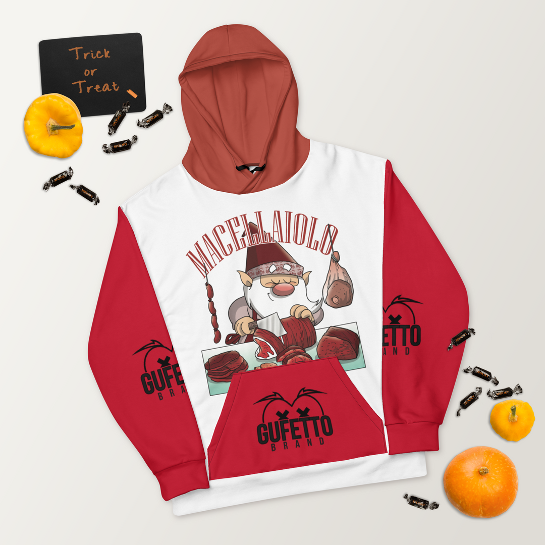 Felpa con cappuccio Uomo/Donna MACELLAIOLO - Gufetto Brand 