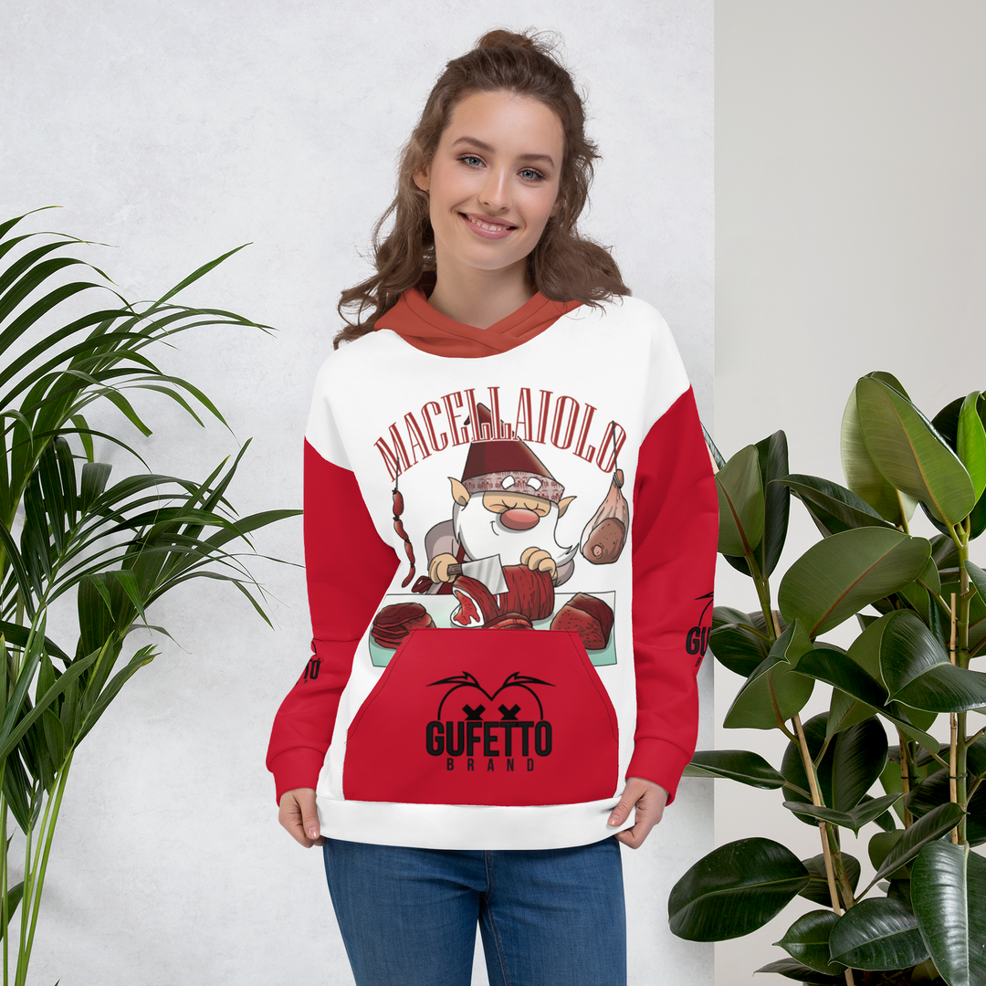 Felpa con cappuccio Uomo/Donna MACELLAIOLO - Gufetto Brand 