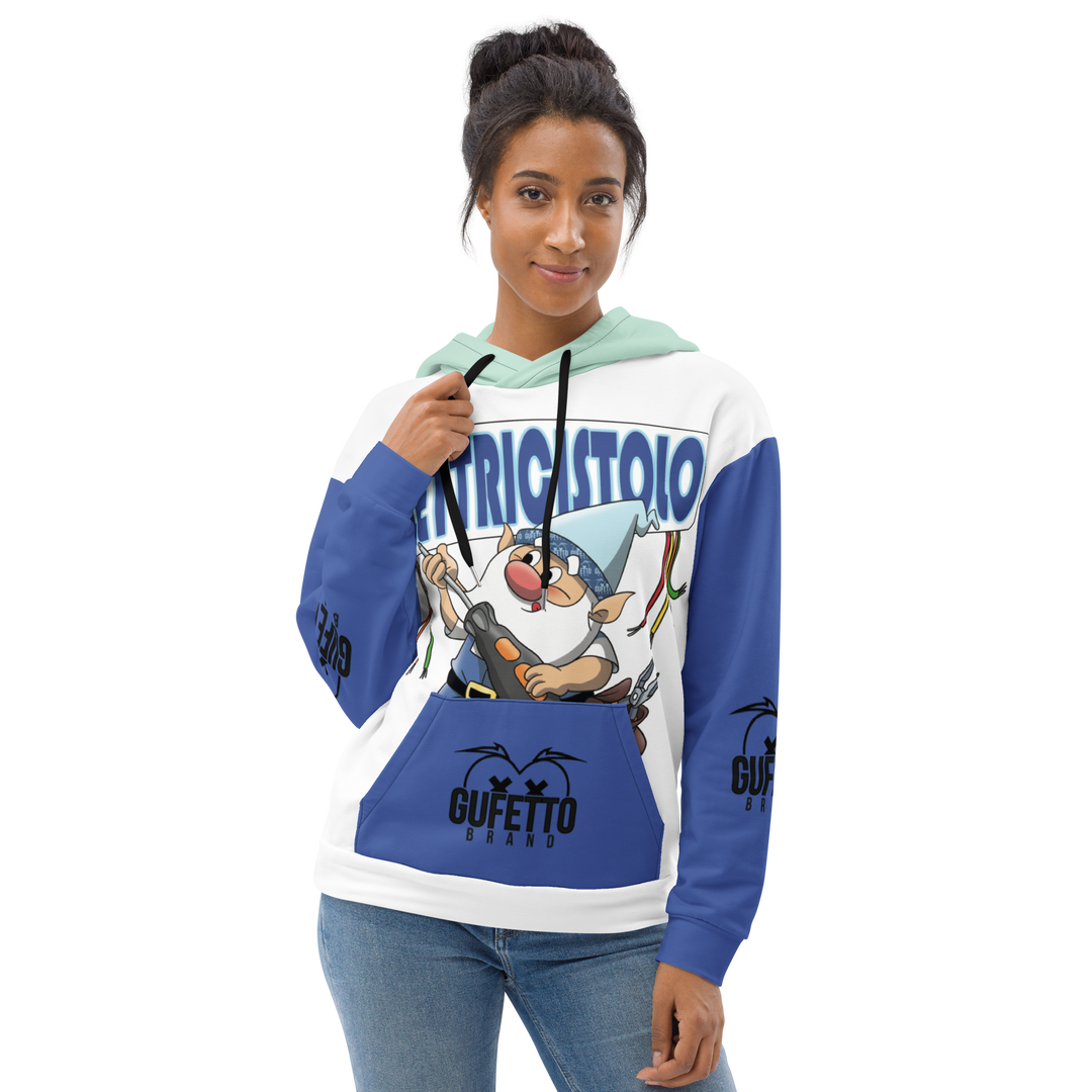 Felpa con cappuccio Uomo/Donna ELETTRICISTOLO - Gufetto Brand 