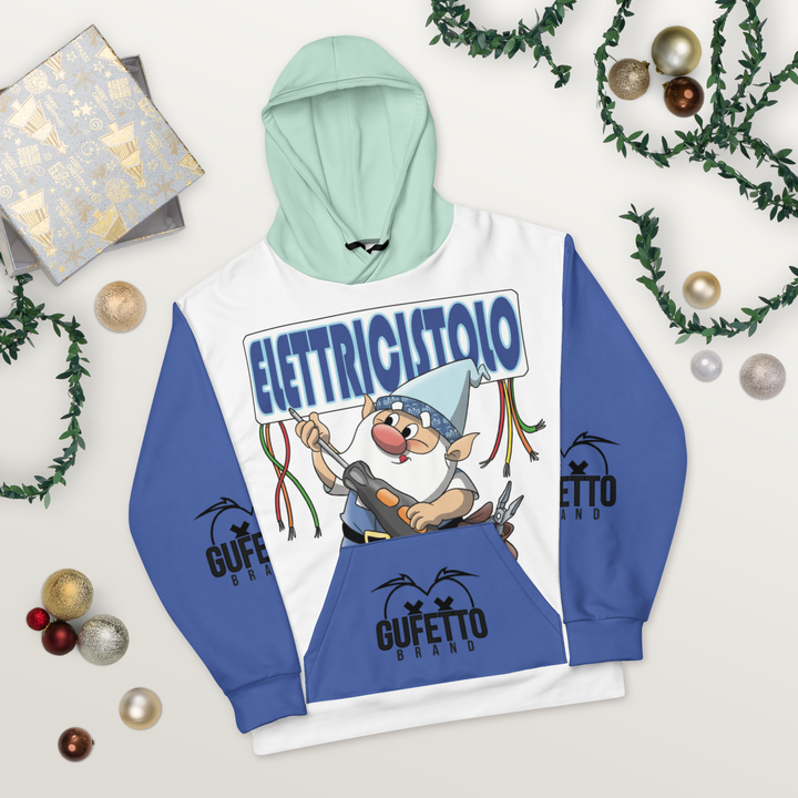 Felpa con cappuccio Uomo/Donna ELETTRICISTOLO - Gufetto Brand 