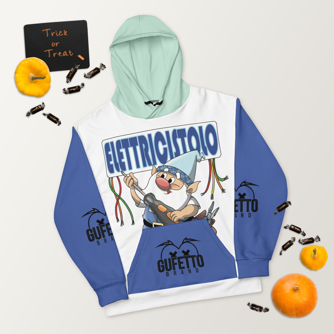 Felpa con cappuccio Uomo/Donna ELETTRICISTOLO - Gufetto Brand 