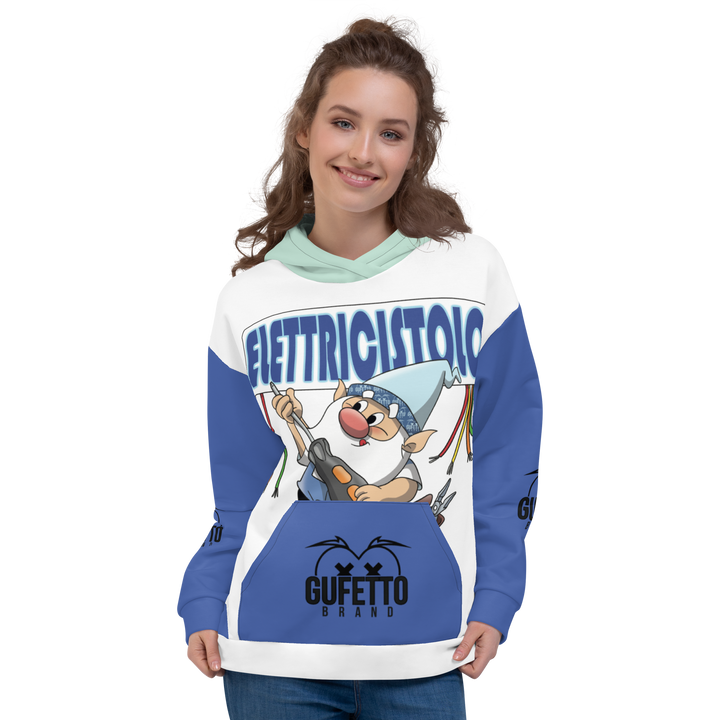 Felpa con cappuccio Uomo/Donna ELETTRICISTOLO - Gufetto Brand 