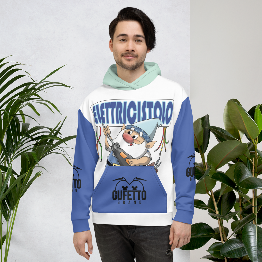 Felpa con cappuccio Uomo/Donna ELETTRICISTOLO - Gufetto Brand 