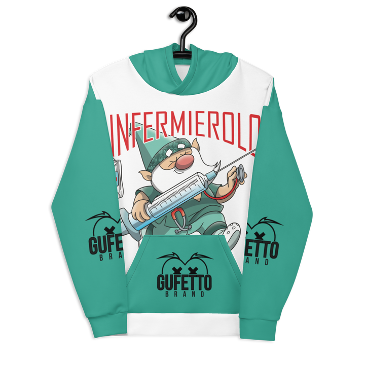 Felpa con cappuccio Uomo/Donna INFERMIEROLO - Gufetto Brand 