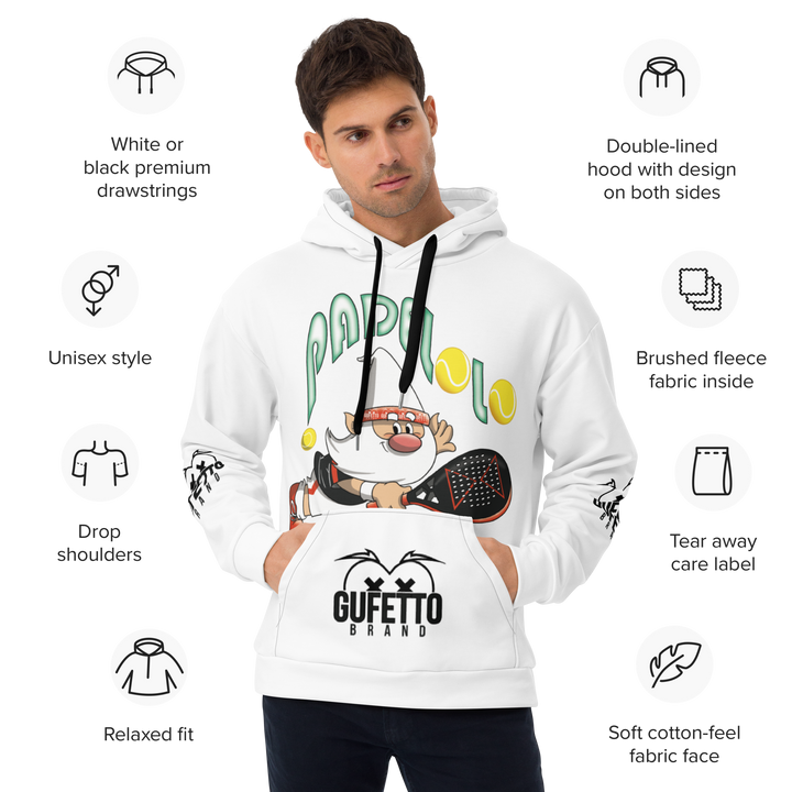 Felpa con cappuccio Uomo/Donna PADELOLO - Gufetto Brand 