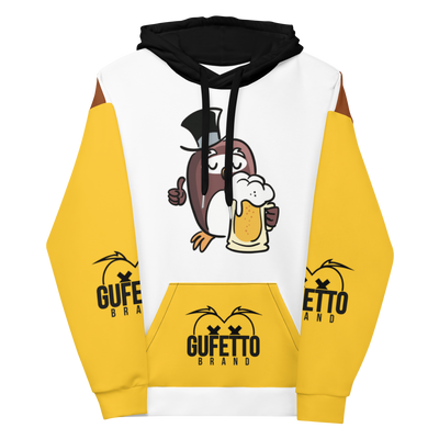 Felpa con cappuccio GUFETTO BIRRA - Gufetto Brand 