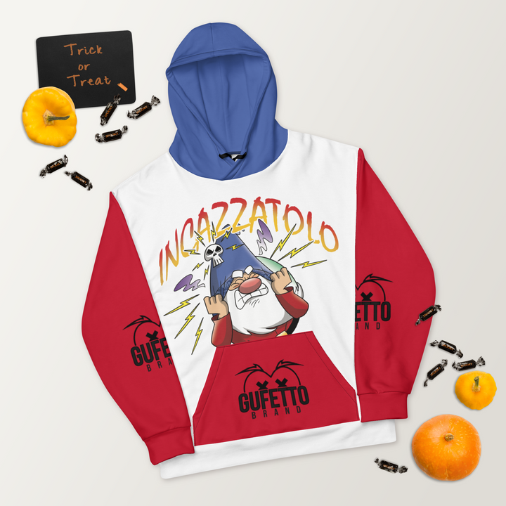 Felpa con cappuccio Uomo/Donna INCAZZATOLO - Gufetto Brand 