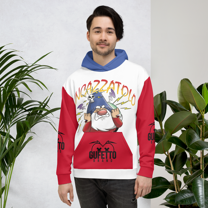 Felpa con cappuccio Uomo/Donna INCAZZATOLO - Gufetto Brand 