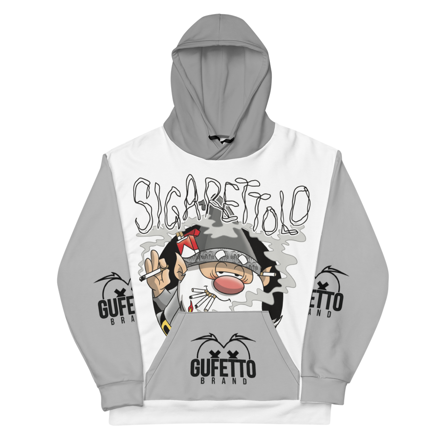 Felpa con cappuccio Uomo/Donna SIGARETTOLO - Gufetto Brand 