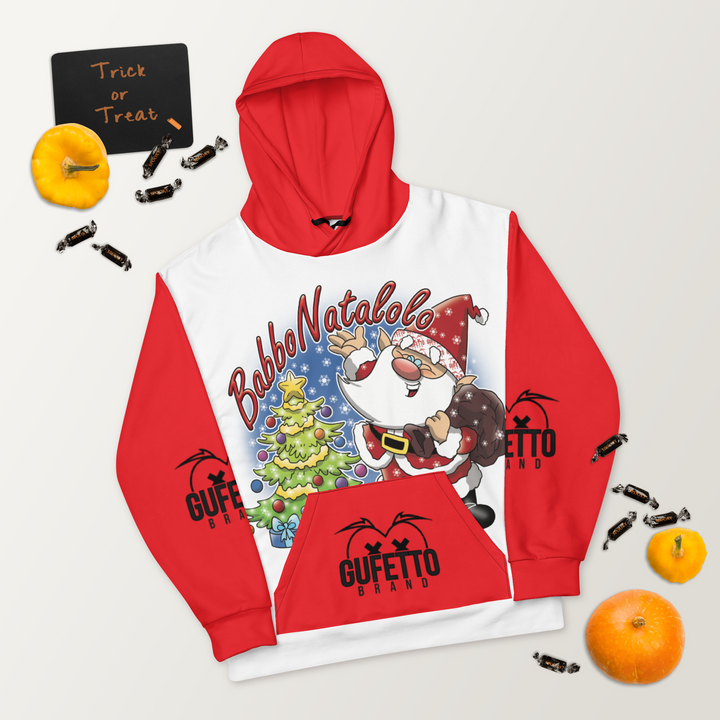 Felpa con cappuccio Uomo/Donna BABBO NATALOLO - Gufetto Brand 