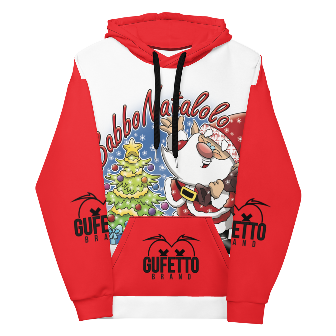 Felpa con cappuccio Uomo/Donna BABBO NATALOLO - Gufetto Brand 
