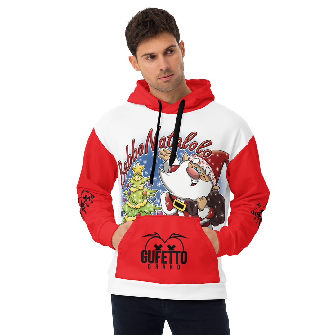 Felpa con cappuccio Uomo/Donna BABBO NATALOLO - Gufetto Brand 