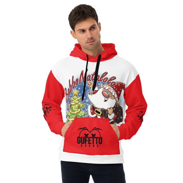 Felpa con cappuccio Uomo/Donna BABBO NATALOLO - Gufetto Brand 