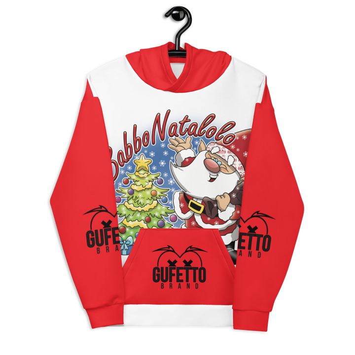 Felpa con cappuccio Uomo/Donna BABBO NATALOLO - Gufetto Brand 