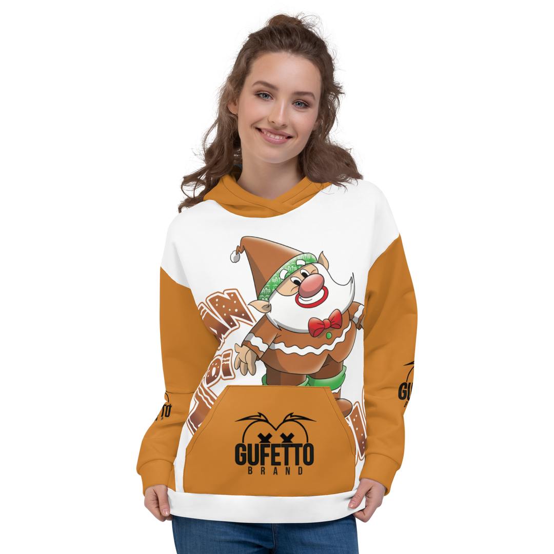 Felpa con cappuccio Uomo/Donna PAN DI ZENZEROLO - Gufetto Brand 