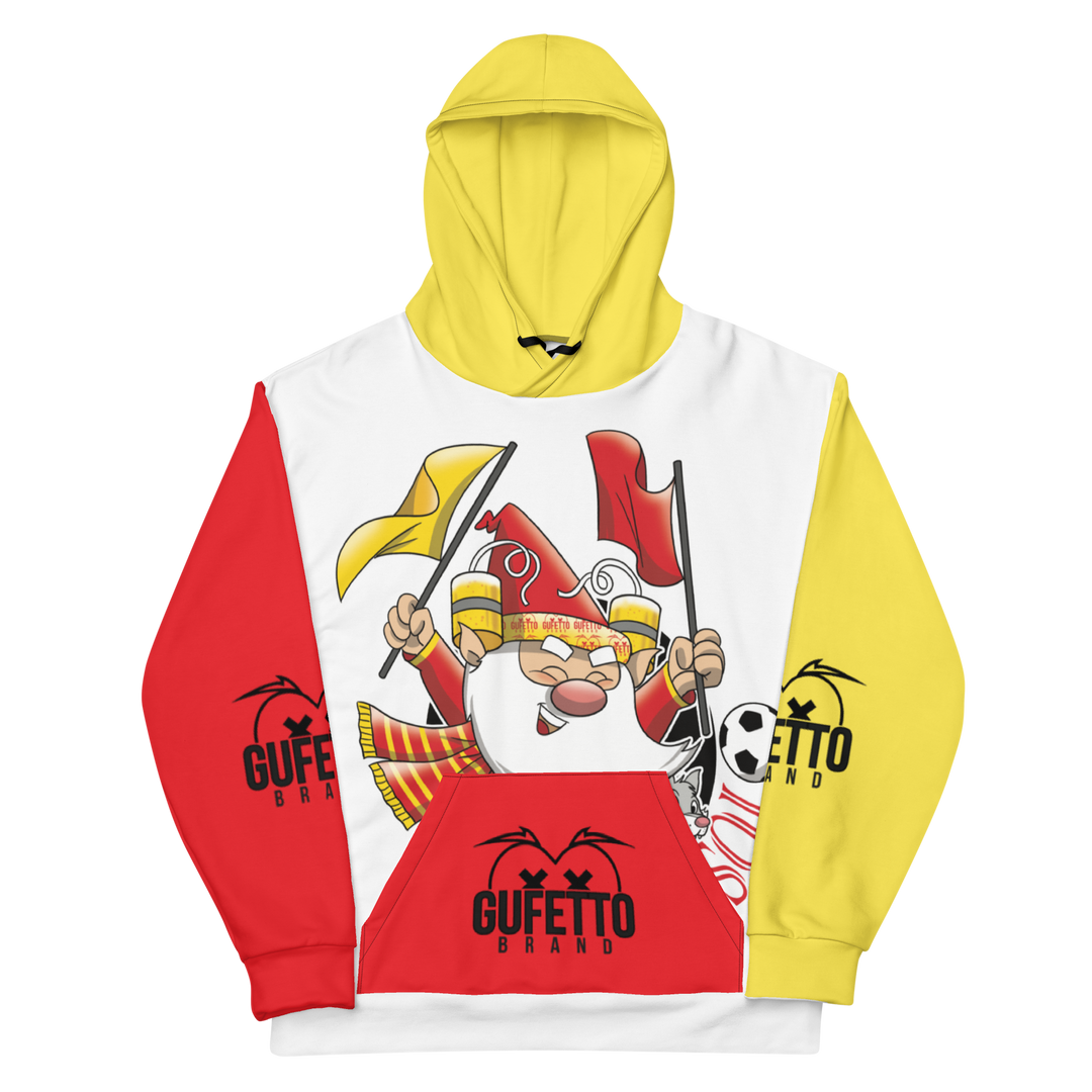 Felpa con cappuccio Uomo/Donna GIALLO ROSSOLO - Gufetto Brand 