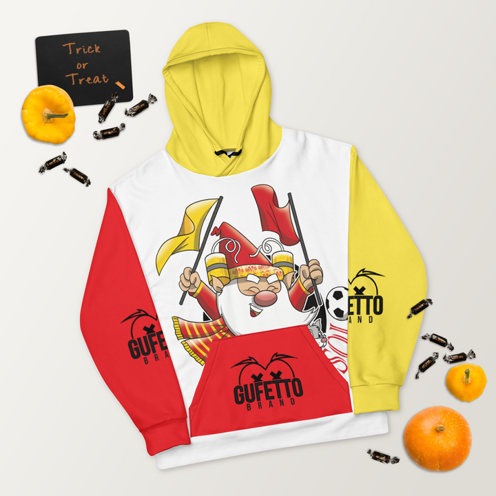 Felpa con cappuccio Uomo/Donna GIALLO ROSSOLO - Gufetto Brand 