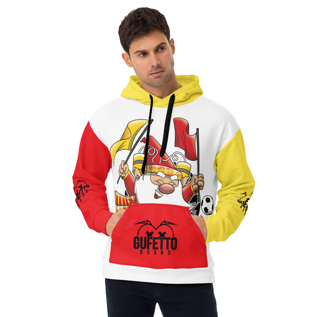 Felpa con cappuccio Uomo/Donna GIALLO ROSSOLO - Gufetto Brand 