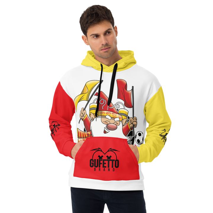 Felpa con cappuccio Uomo/Donna GIALLO ROSSOLO - Gufetto Brand 