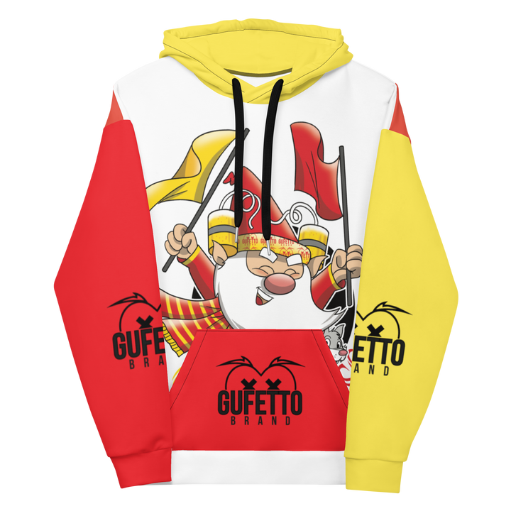 Felpa con cappuccio Uomo/Donna GIALLO ROSSOLO - Gufetto Brand 