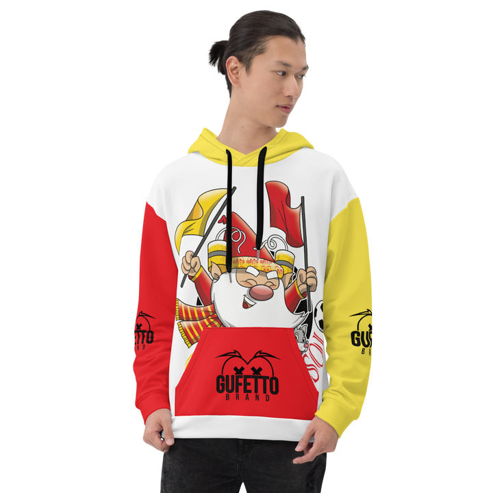 Felpa con cappuccio Uomo/Donna GIALLO ROSSOLO - Gufetto Brand 