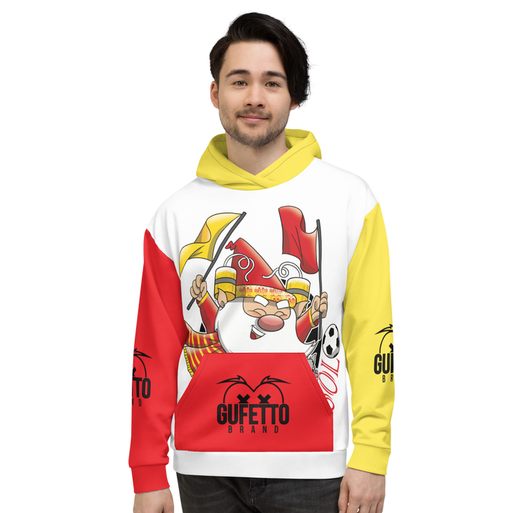 Felpa con cappuccio Uomo/Donna GIALLO ROSSOLO - Gufetto Brand 