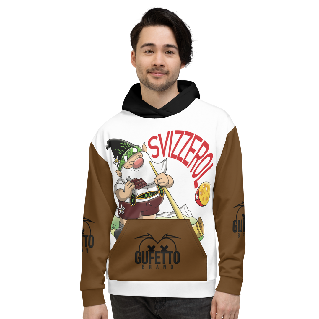 Felpa con cappuccio Uomo/Donna SVIZZEROLO - Gufetto Brand 