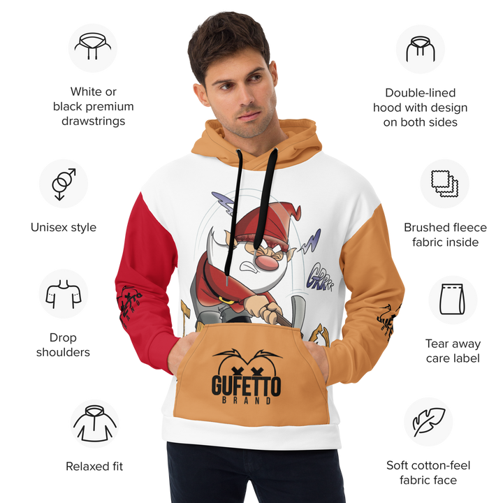 Felpa con cappuccio Uomo/Donna IROLO - Gufetto Brand 