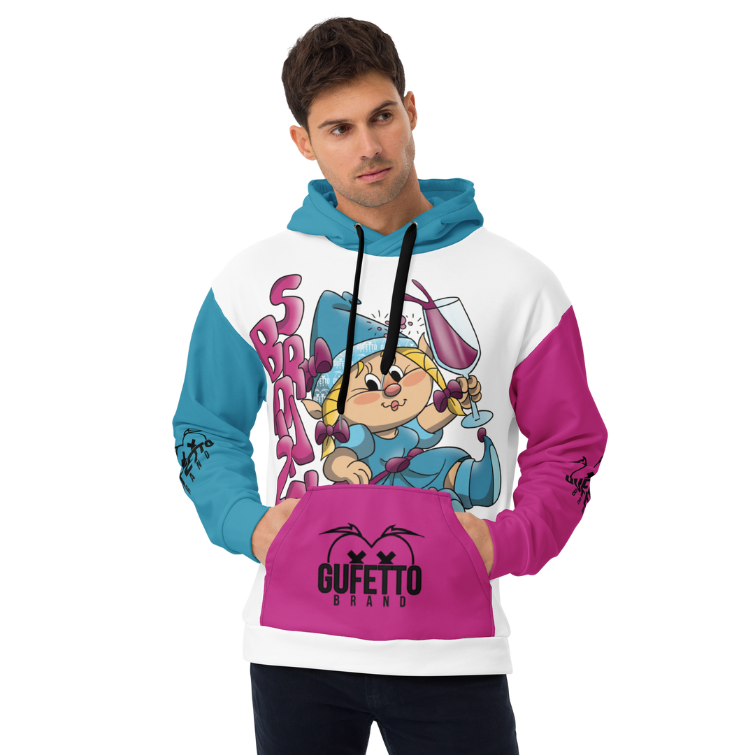 Felpa con cappuccio Uomo/Donna SBRONZOLA - Gufetto Brand 