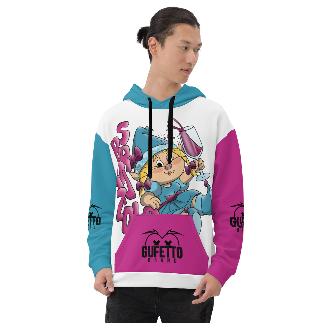 Felpa con cappuccio Uomo/Donna SBRONZOLA - Gufetto Brand 
