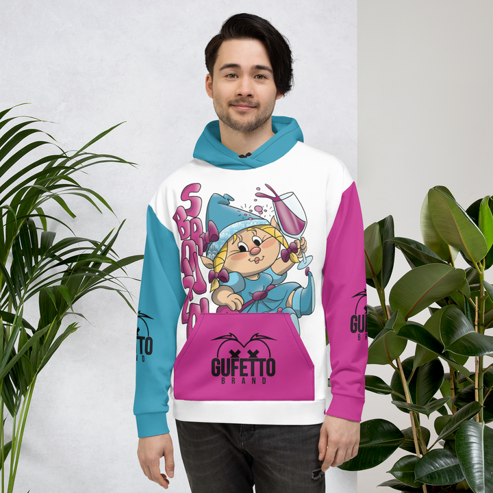 Felpa con cappuccio Uomo/Donna SBRONZOLA - Gufetto Brand 