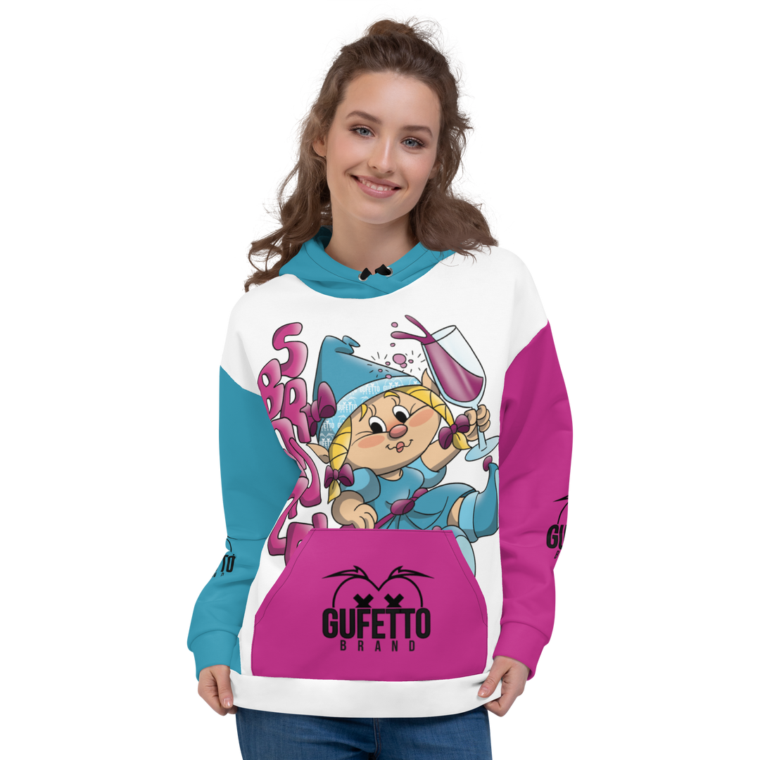 Felpa con cappuccio Uomo/Donna SBRONZOLA - Gufetto Brand 