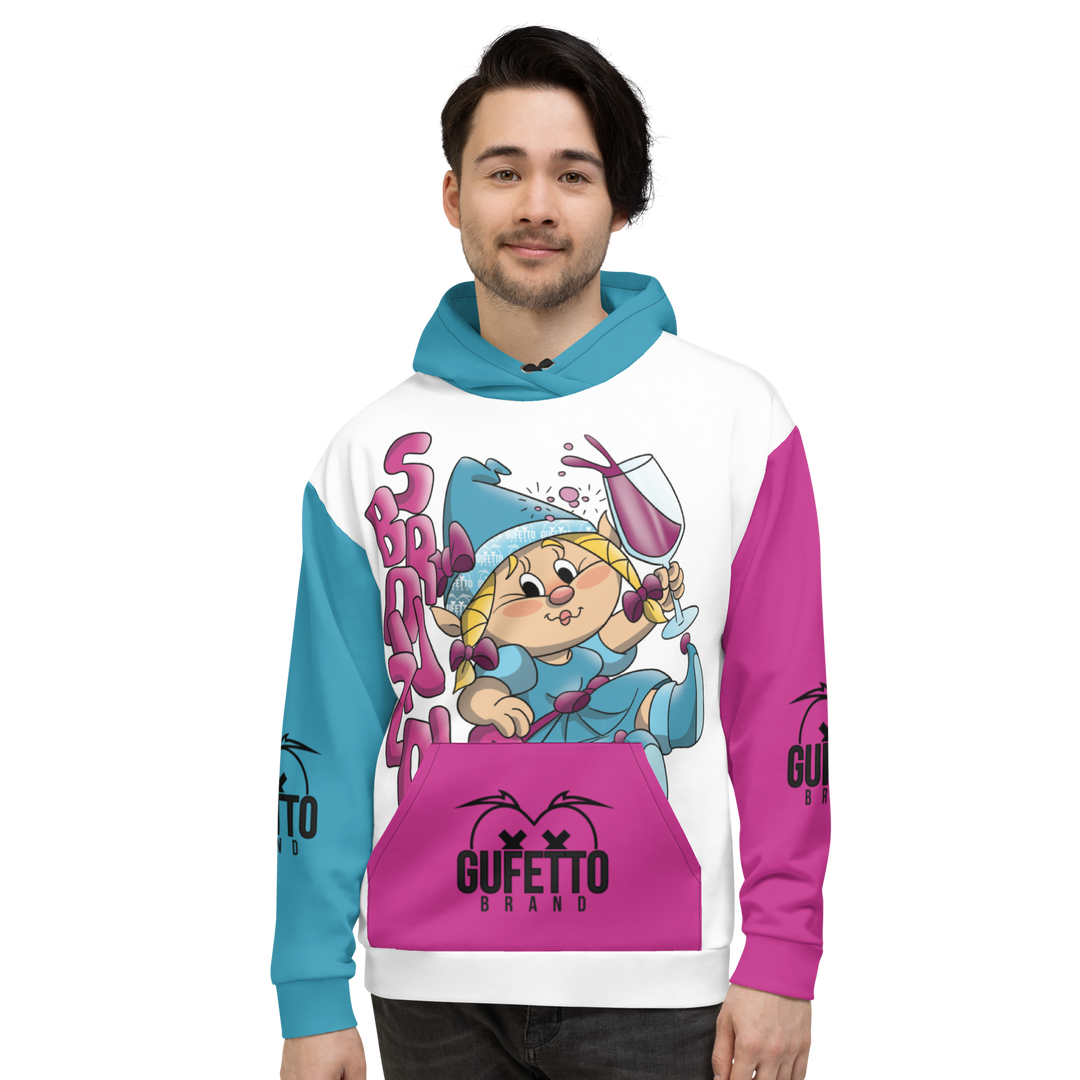 Felpa con cappuccio Uomo/Donna SBRONZOLA - Gufetto Brand 