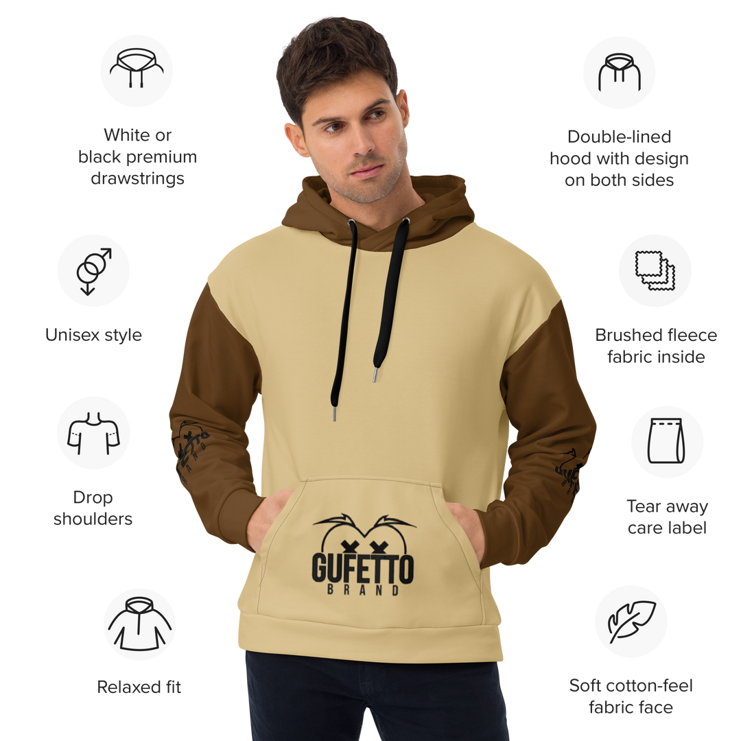 Felpa con cappuccio Uomo/Donna CAGATA - Gufetto Brand 