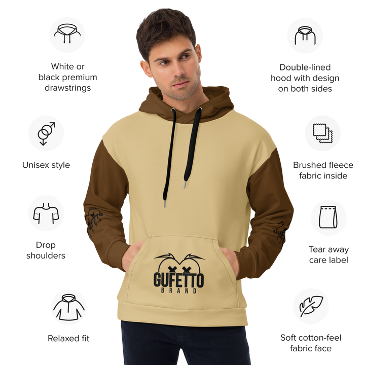 Felpa con cappuccio Uomo/Donna CAGATA - Gufetto Brand 