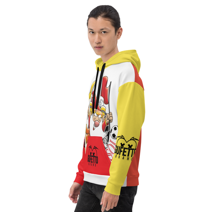 Felpa con cappuccio Uomo/Donna GIALLO ROSSOLO - Gufetto Brand 