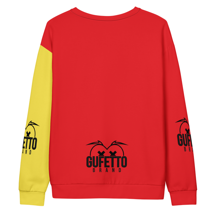 Felpa unisex Uomo/Donna GIALLO ROSSOLO - Gufetto Brand 