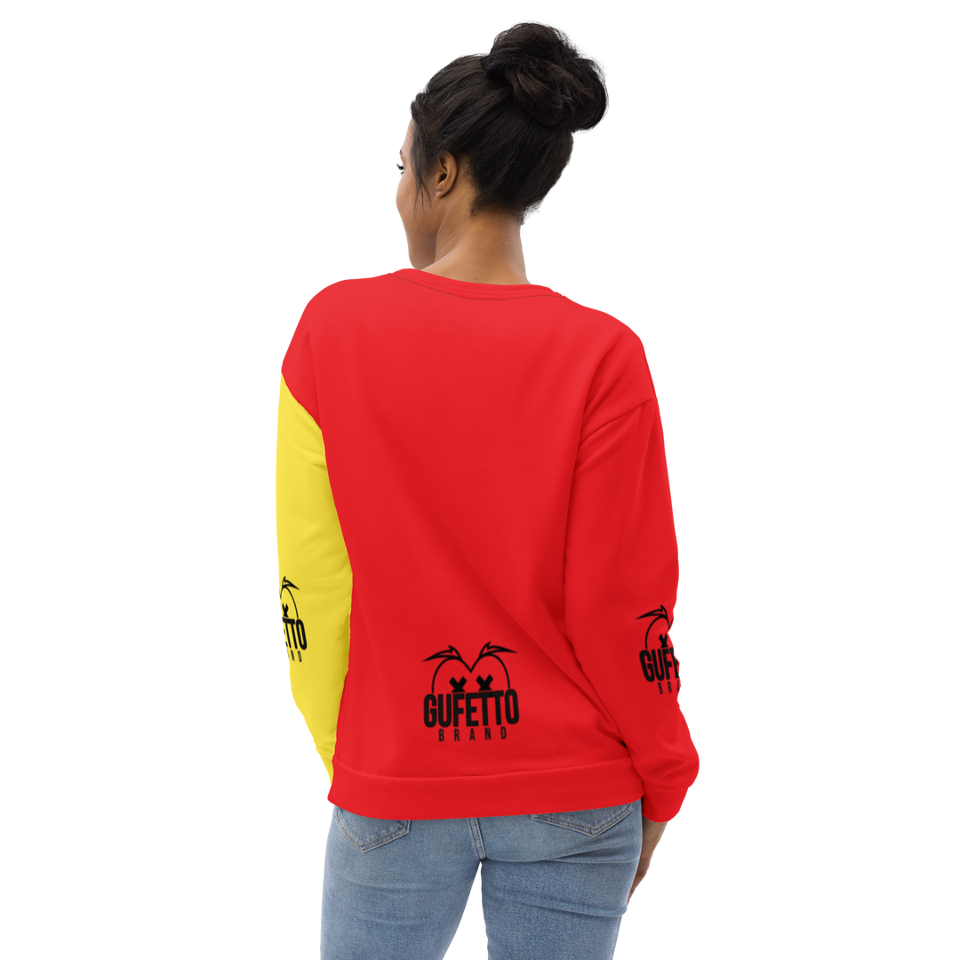 Felpa unisex Uomo/Donna GIALLO ROSSOLO - Gufetto Brand 