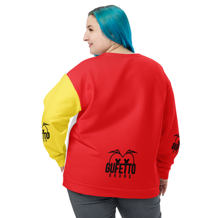 Felpa unisex Uomo/Donna GIALLO ROSSOLO - Gufetto Brand 