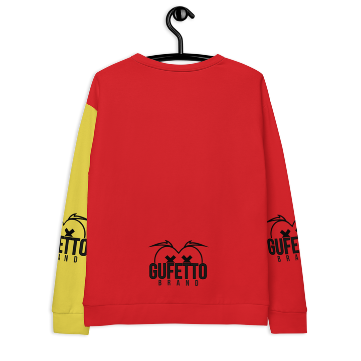 Felpa unisex Uomo/Donna GIALLO ROSSOLO - Gufetto Brand 