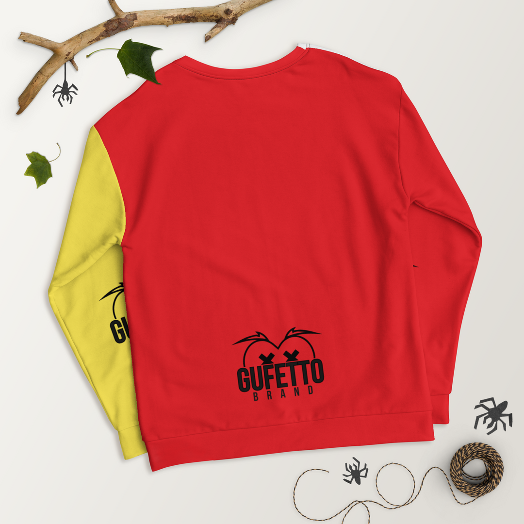 Felpa unisex Uomo/Donna GIALLO ROSSOLO - Gufetto Brand 