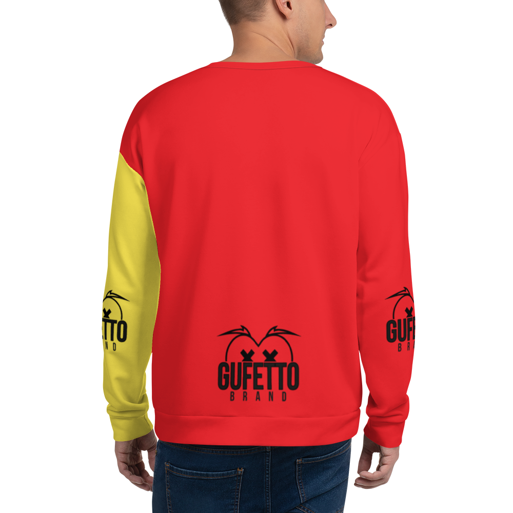 Felpa unisex Uomo/Donna GIALLO ROSSOLO - Gufetto Brand 