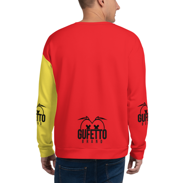 Felpa unisex Uomo/Donna GIALLO ROSSOLO - Gufetto Brand 