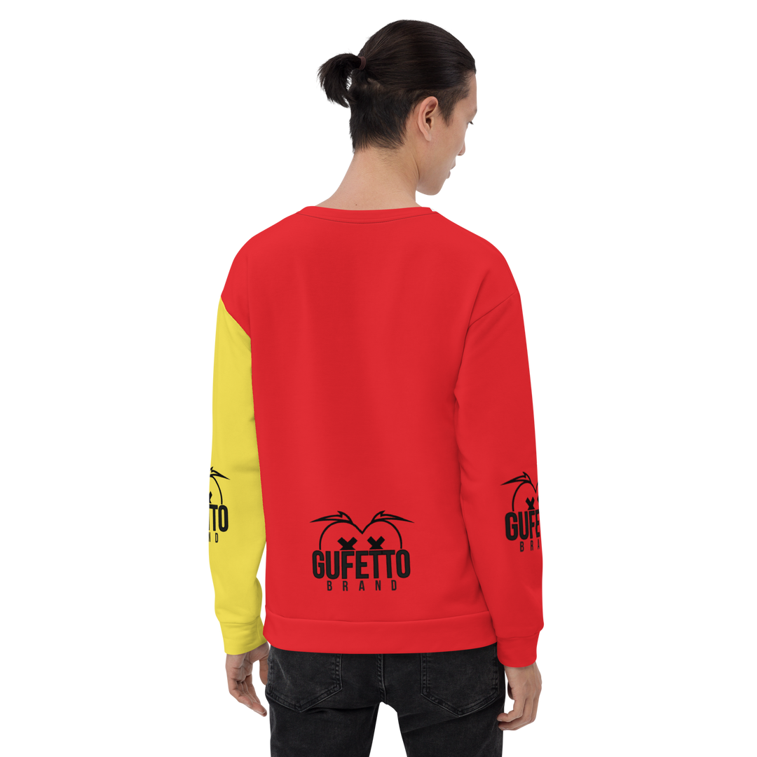 Felpa unisex Uomo/Donna GIALLO ROSSOLO - Gufetto Brand 