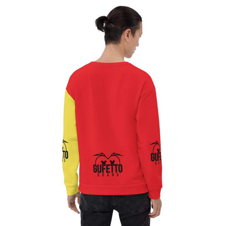 Felpa unisex Uomo/Donna GIALLO ROSSOLO - Gufetto Brand 